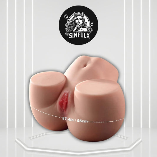 CurveMax 25LB BBW Sex Doll Torso | Dual Deep Channels - SinfulX - 
