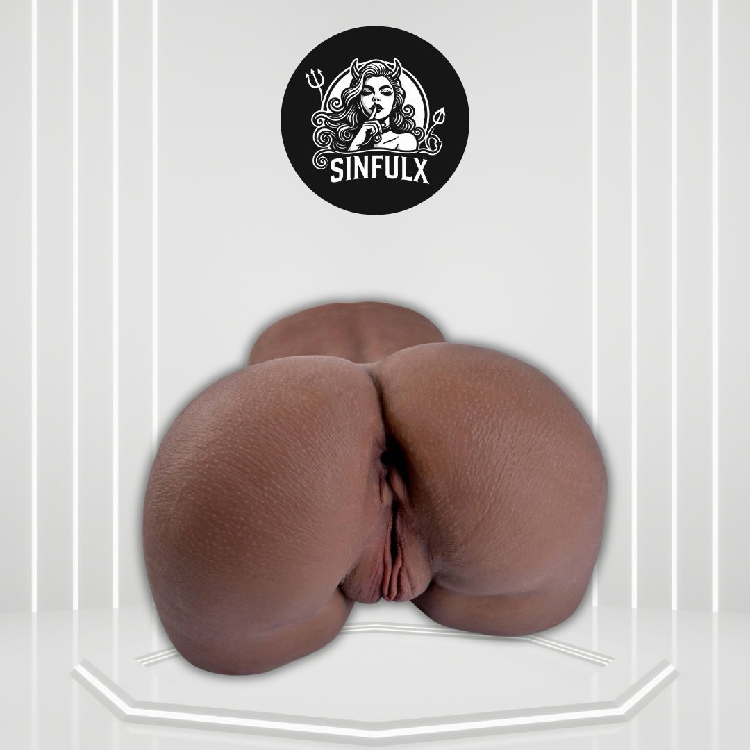 NoirTouchX Realistic Dual Channel Male Stroker Ebony Sex Doll 5.2LB - SinfulX - 