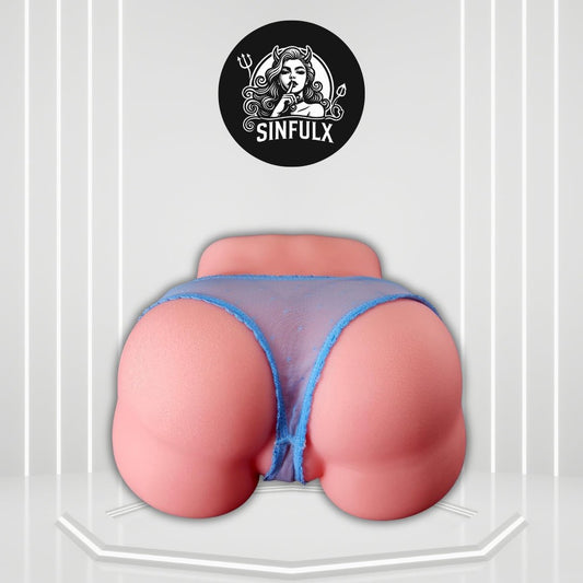 GripCoreX Dual Channel Sex Doll Stroker with Support Ring - SinfulX - 