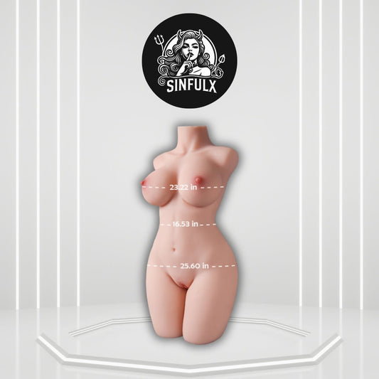 FlexElite 20LB Flexible Torso Sex Doll Dual Channel - SinfulX - 