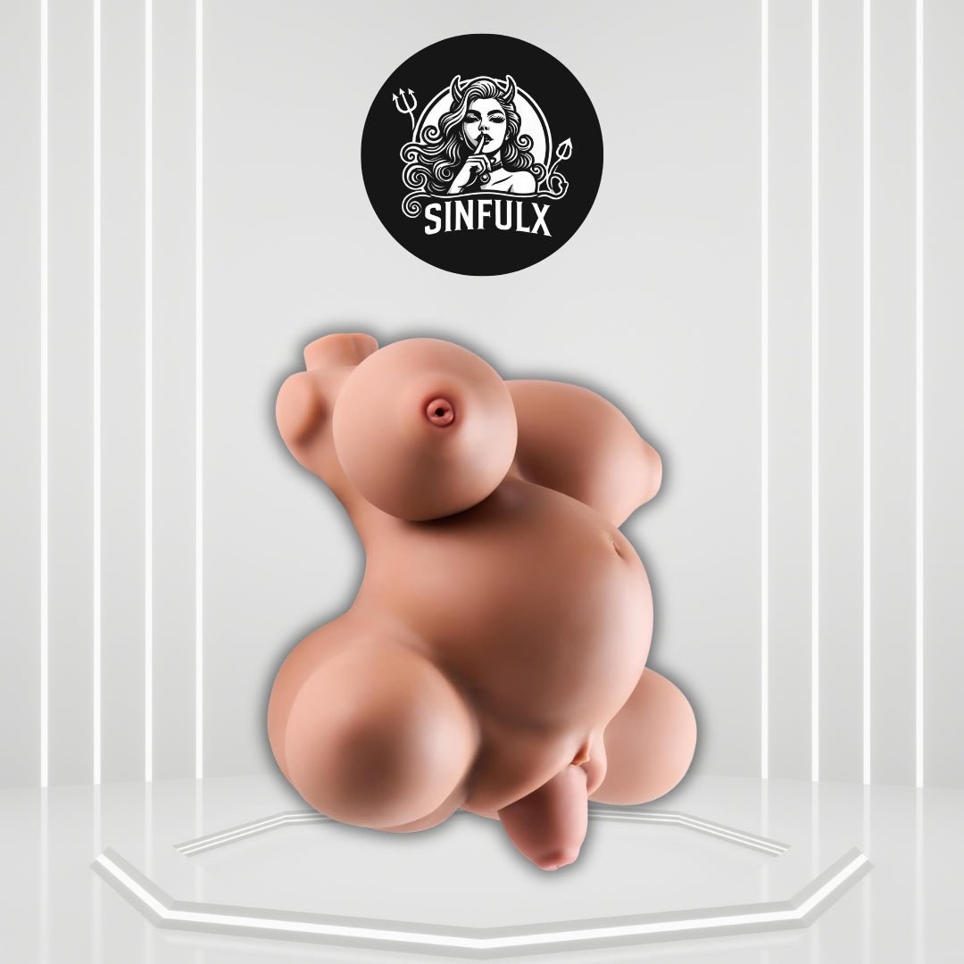NoctaBelly Brown 4 - Hole TPE Prolapse Torso Sex Doll - SinfulX - 