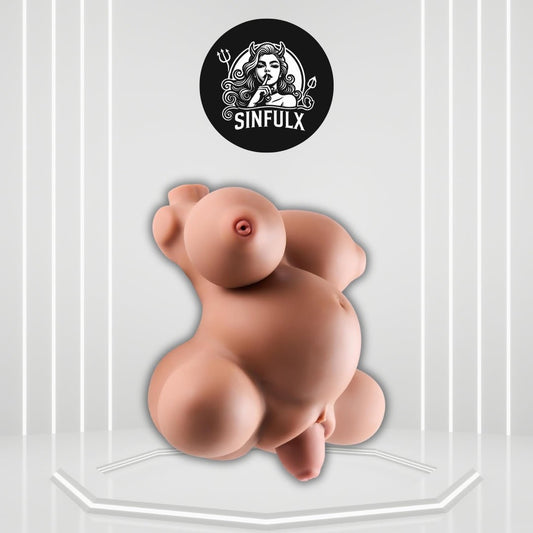 NoctaBelly Brown 4 - Hole TPE Prolapse Torso Sex Doll - SinfulX - 
