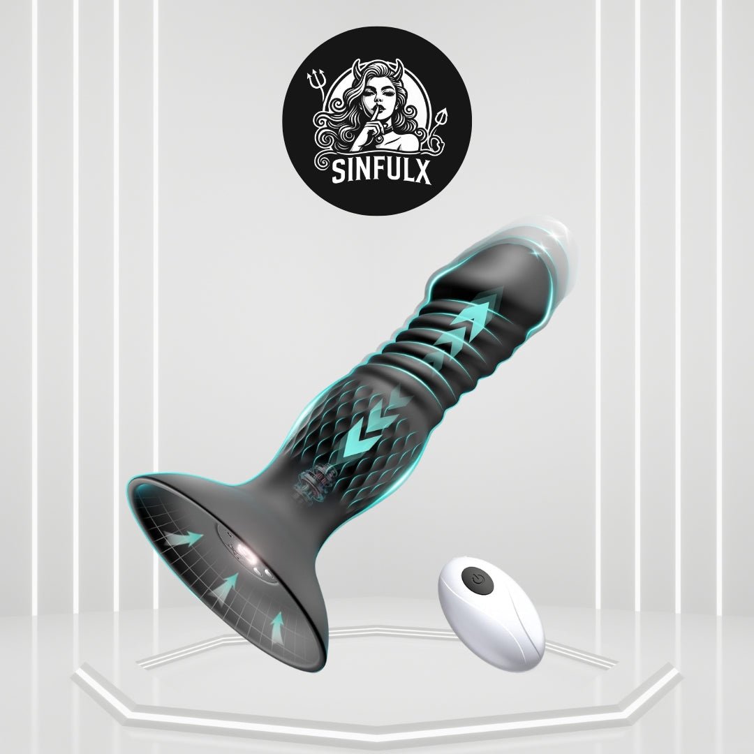 ThrustLuxe Remote Thrusting Anal Plug Vibrator - SinfulX - Personal Care > Sexual Wellness > Prostate Massager