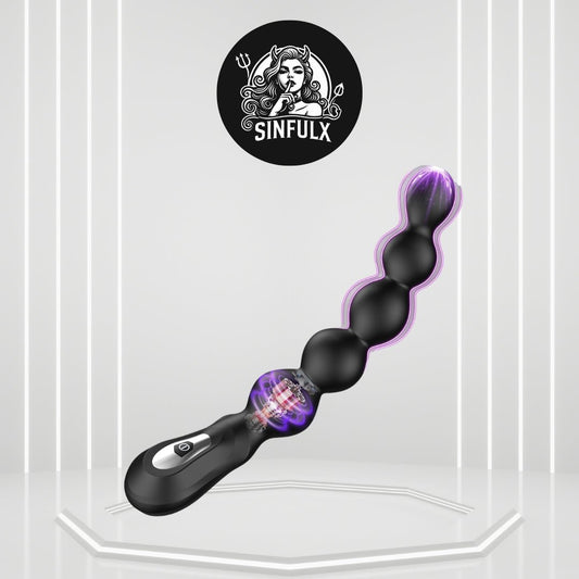 DeepWave Large Vibrating Anal Beads Prostate Massager - SinfulX - Personal Care > Sexual Wellness > Prostate Massager