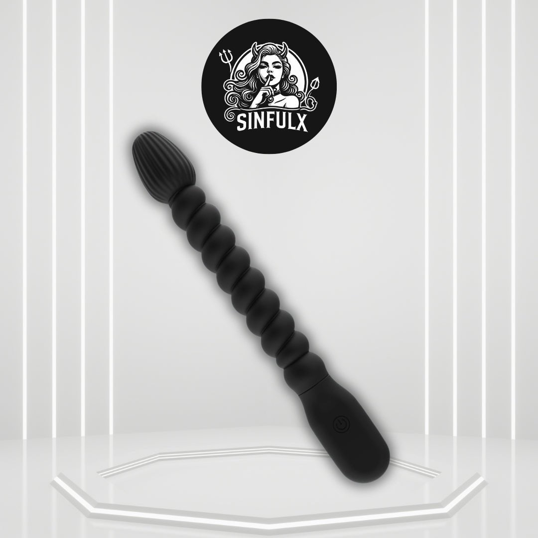 PulseGlow Vibrating Anal Beads Butt Plug Wand - SinfulX - Personal Care > Sexual Wellness > Prostate Massager
