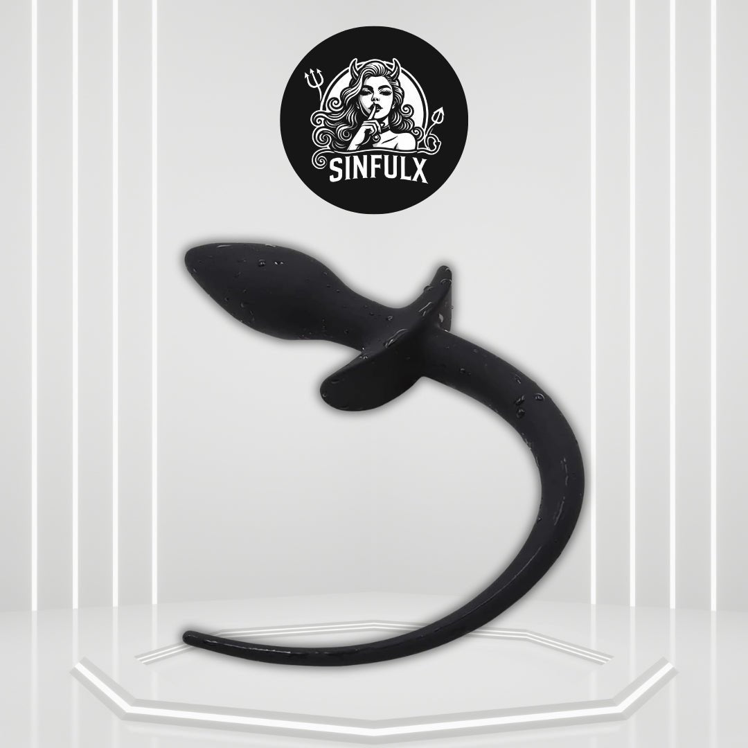 PuppyPlay Silicone Puppy Tail Butt Plug Trainer - SinfulX - 