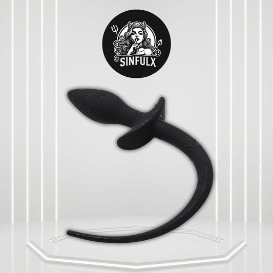 PuppyPlay Silicone Puppy Tail Butt Plug Trainer - SinfulX - 