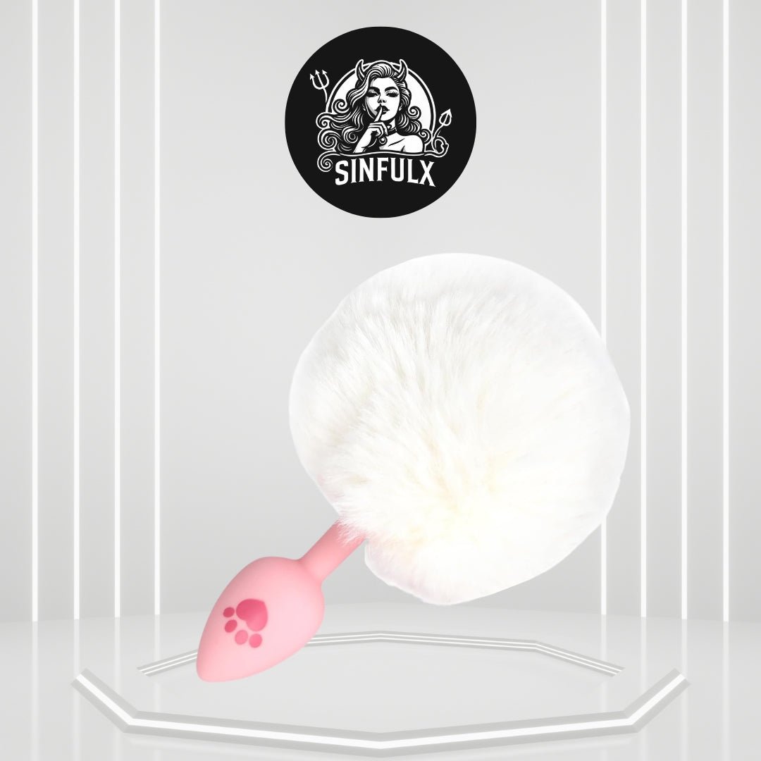 VelvetBunny Bunny Tail Silicone Butt Plug for Beginners - SinfulX - 