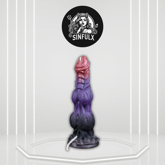 MythicJet 9.6” Squirting Knot Dildo Silicone Suction Cup - SinfulX - 