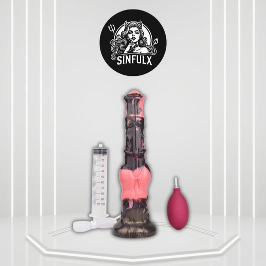 CosmicJet 12” Squirting Fantasy Dildo Silicone Suction Cup - SinfulX - 