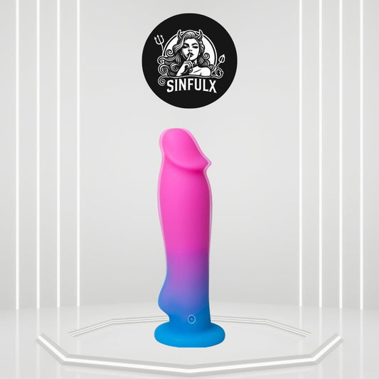 PulseCore8X 7.5” Vibrating Dildo 8 Modes Suction Cup Waterproof - SinfulX - 