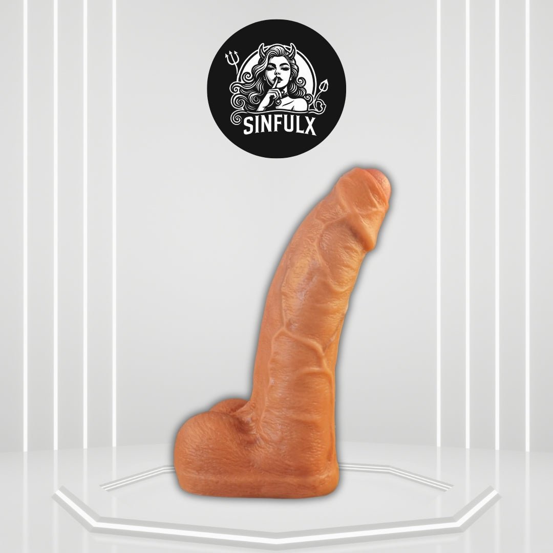 UncutTitan 10” Foreskin Realistic Silicone Dildo with Suction Cup - SinfulX - 