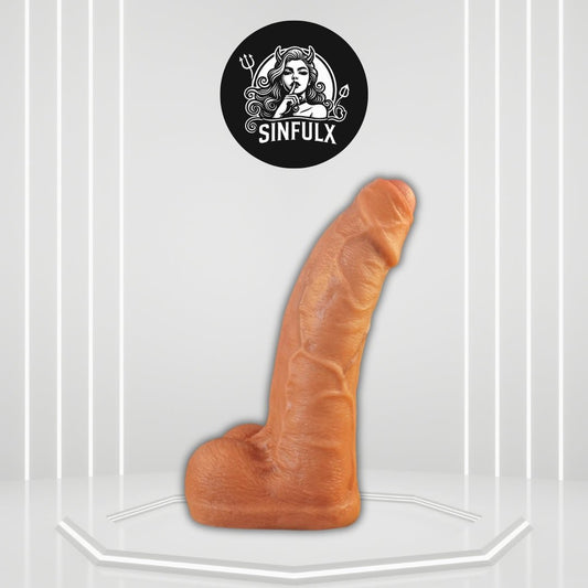 UncutTitan 10” Foreskin Realistic Silicone Dildo with Suction Cup - SinfulX - 