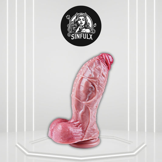 TitanCone 10.4” XXL Thick Dildo 3” Diameter Suction Cup - SinfulX - 