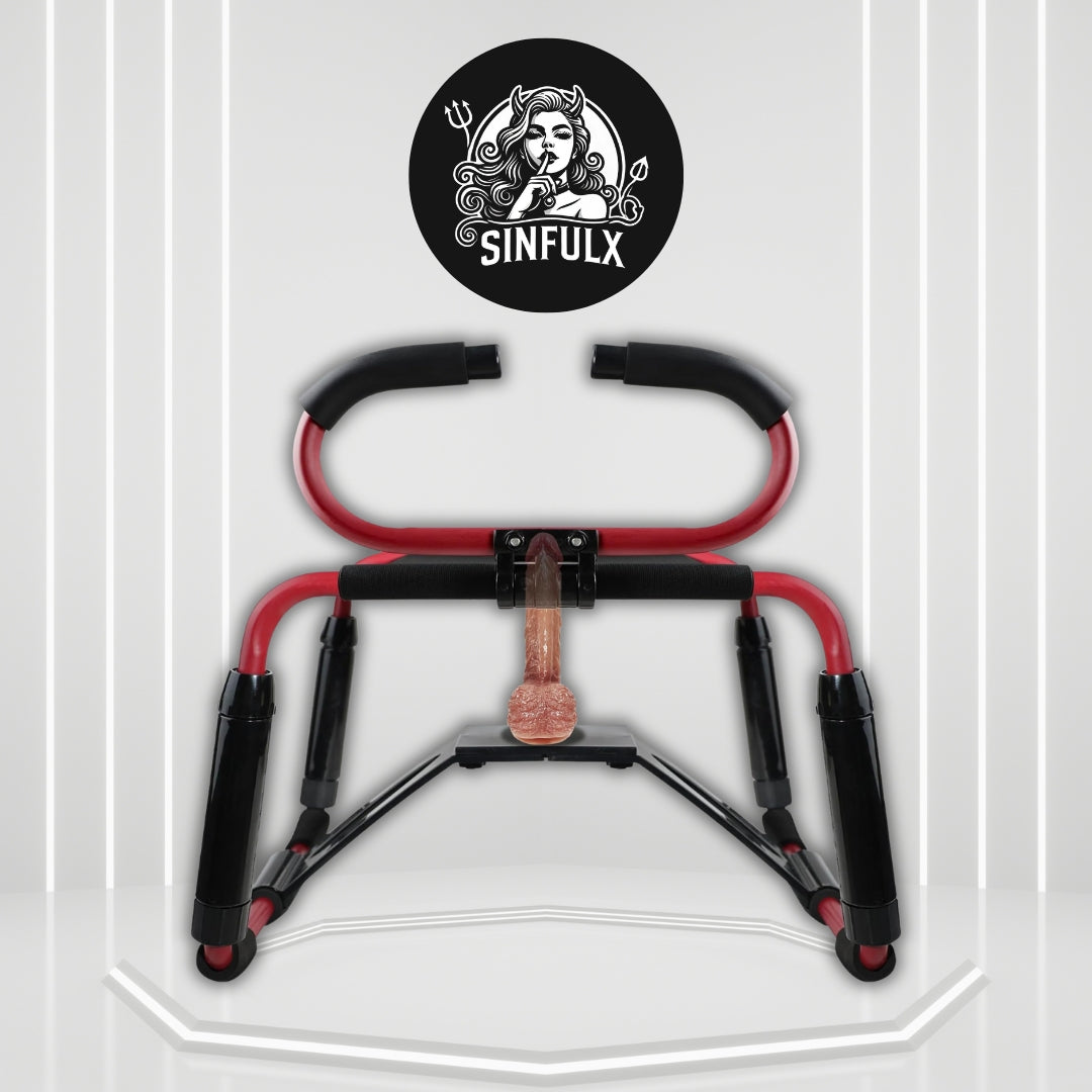 CrimsonVice Sex Chair | 500lb Support Bench with 8in Dildo
