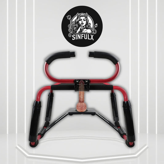 CrimsonVice Sex Chair | 500lb Support Bench with 8in Dildo - SinfulX -