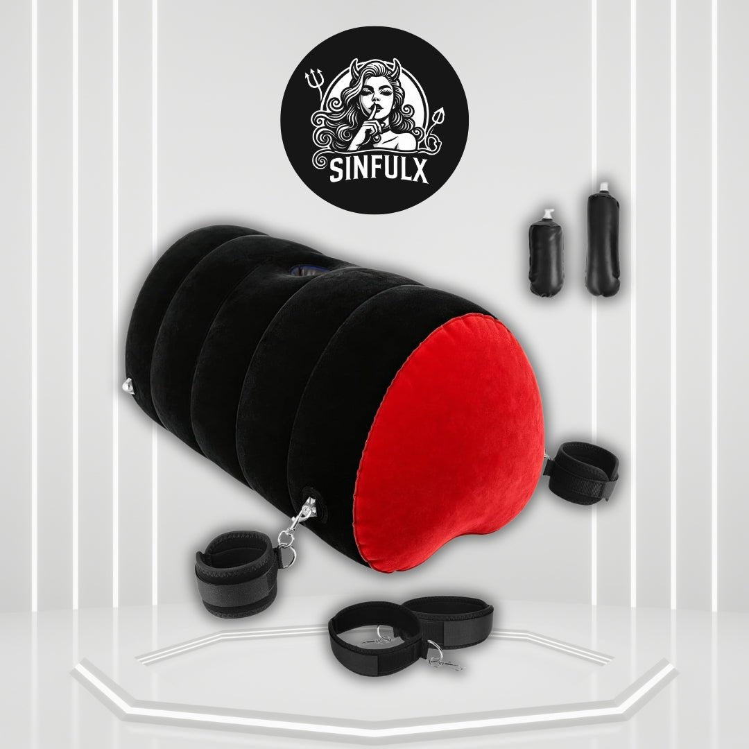 HeartBound Inflatable Sex Position Pillow BDSM Kit - SinfulX -
