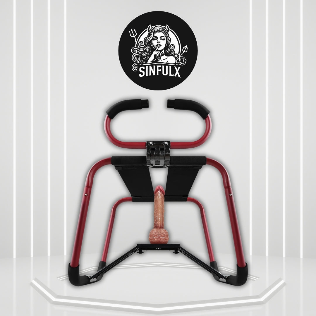 ErosBounce Adjustable Handles Sex Chair with Dildo Mount