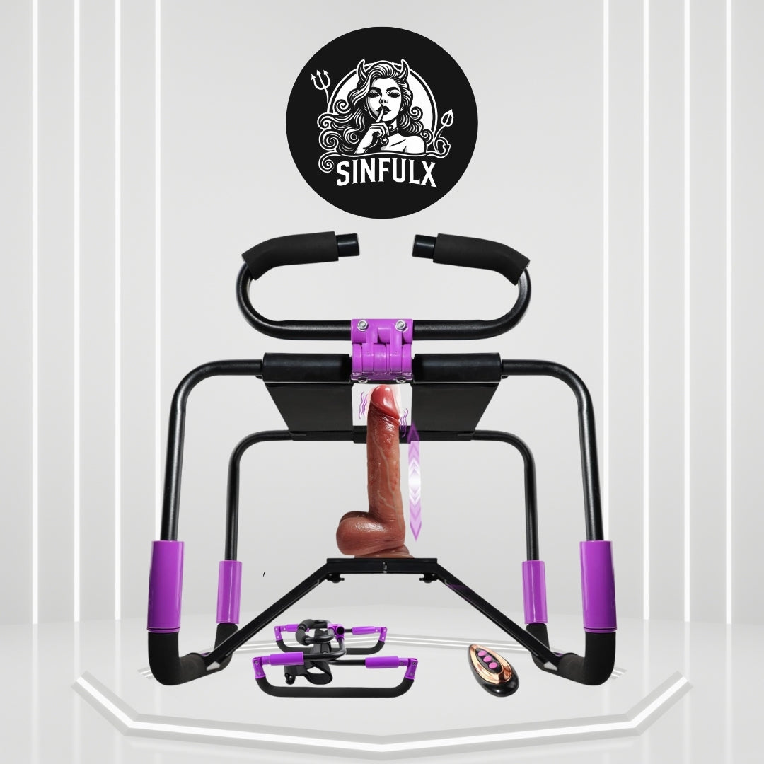 SirenPerch Foldable Sex Chair with Thrusting Dildo & Remote