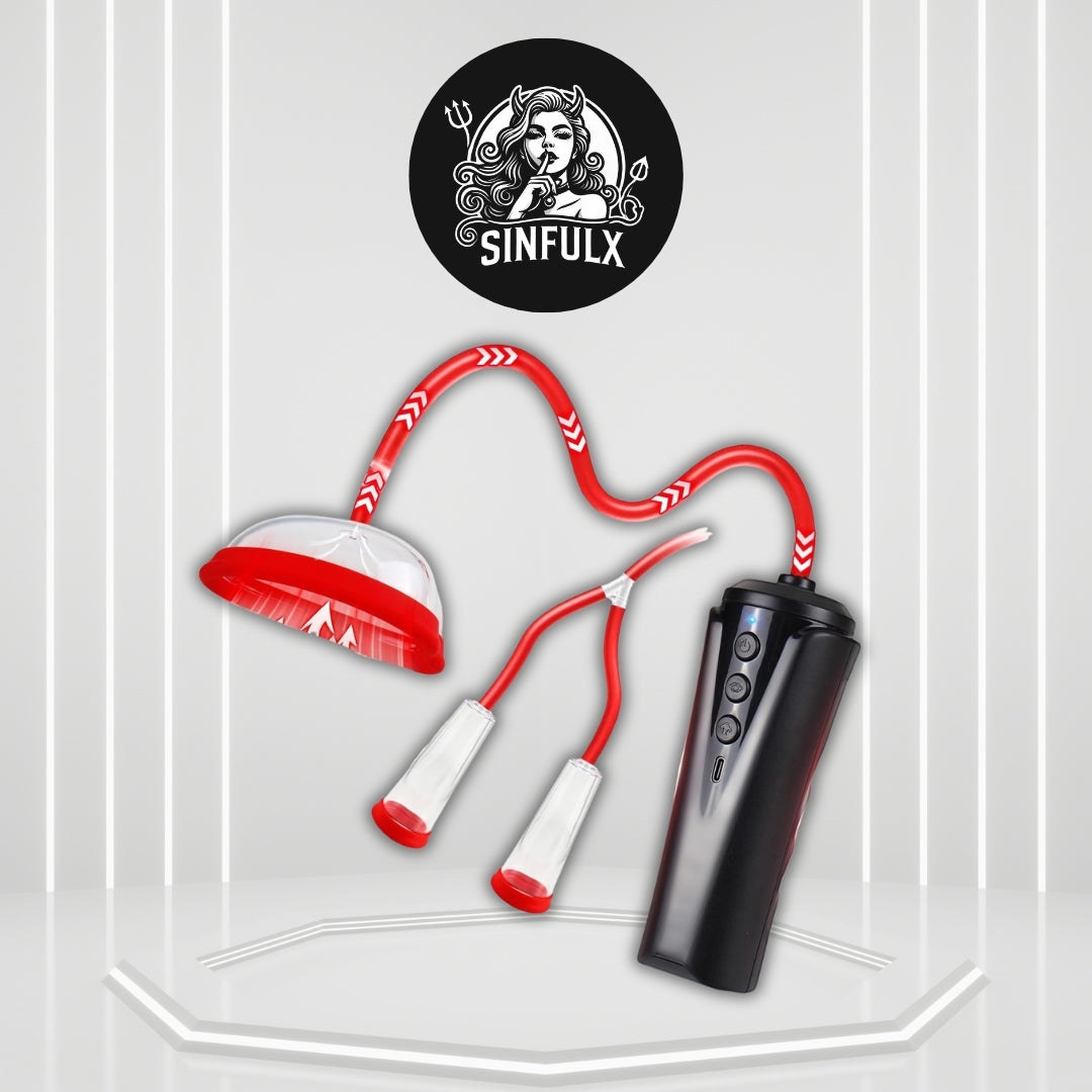 ThrallX Automatic Pussy Pump | Clit & Nipple Sucker Set