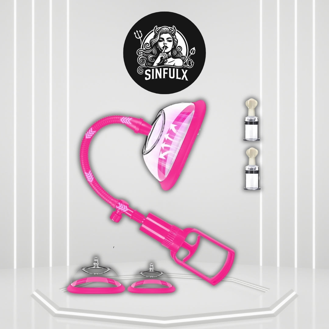 BlushCovet Pink Pussy Pump | Clitoral & Nipple Suction Set