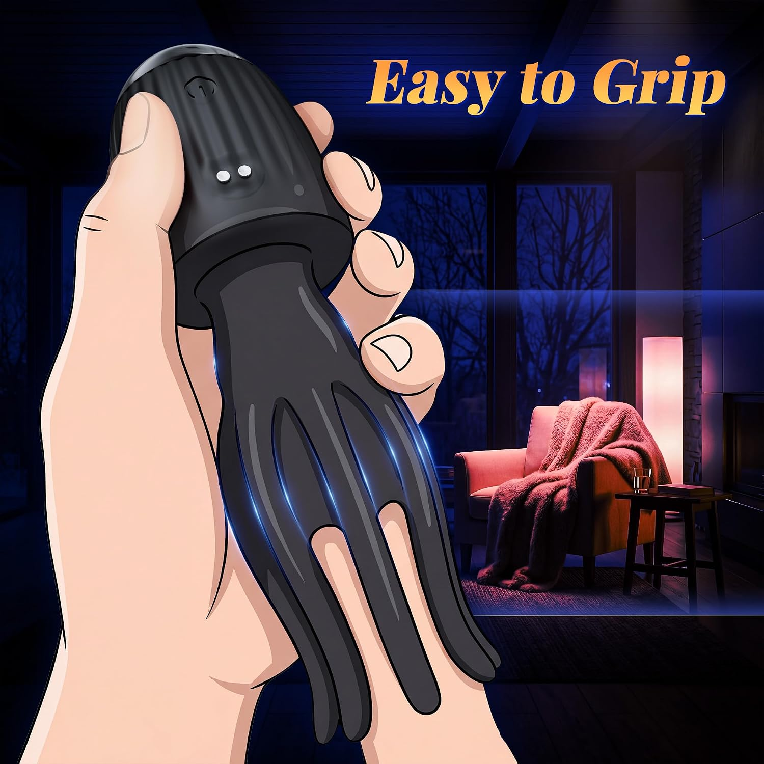 LureFlex Glans Trainer Masturbator with Cock Rings