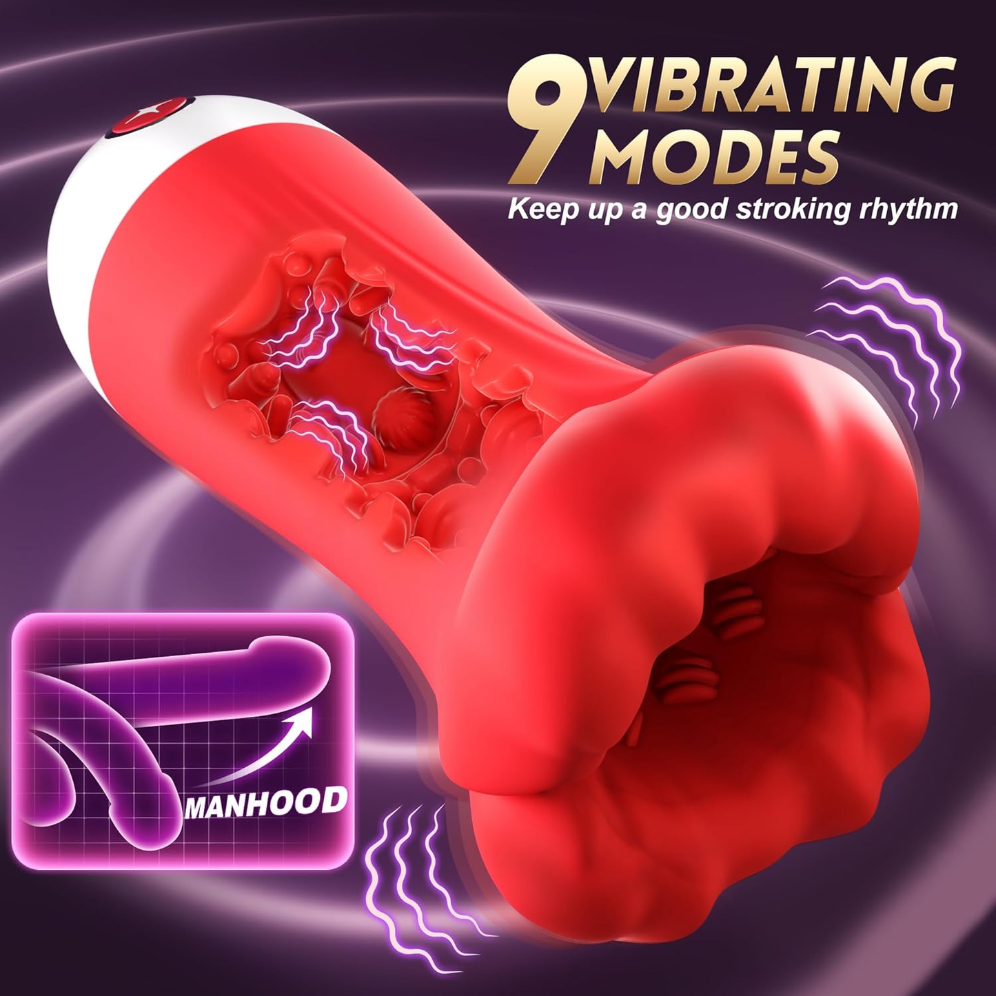 NirvanaGuide AI Interactive Male Training Masturbator | 9 Modes