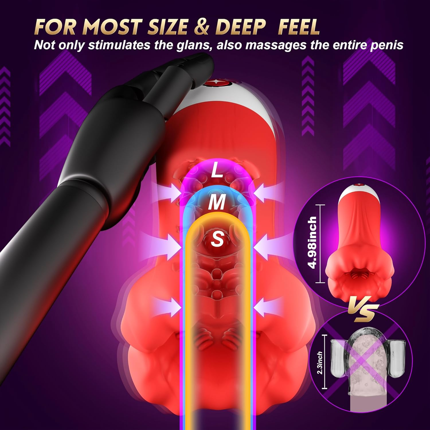 NirvanaGuide AI Interactive Male Training Masturbator | 9 Modes