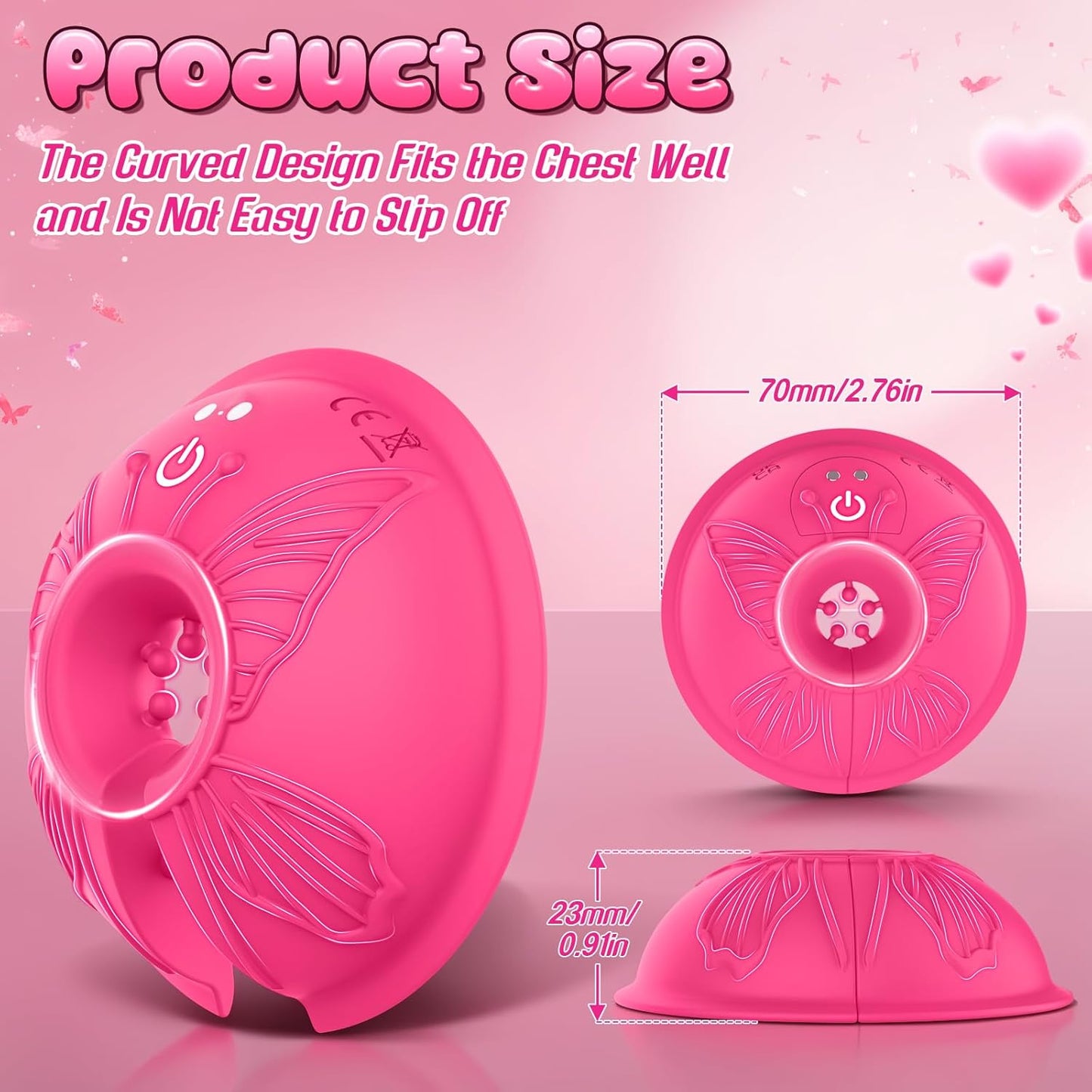 Sex Toys Nipple Clamps Vibrator - Adult Toys for Women Nipple Toys with 9 Vibration, Wearable Nipple Vibrator with APP Remote Control, Vibrating Nipple Clamps Nipple Sex Toys for Women'S Orgasm