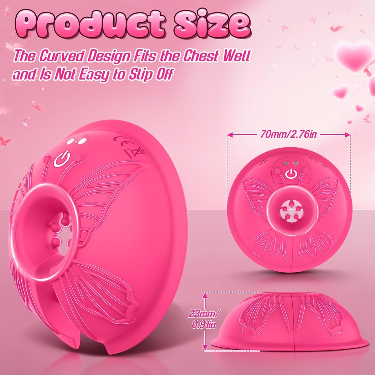 Sex Toys Nipple Clamps Vibrator - Adult Toys for Women Nipple Toys with 9 Vibration, Wearable Nipple Vibrator with APP Remote Control, Vibrating Nipple Clamps Nipple Sex Toys for Women'S Orgasm