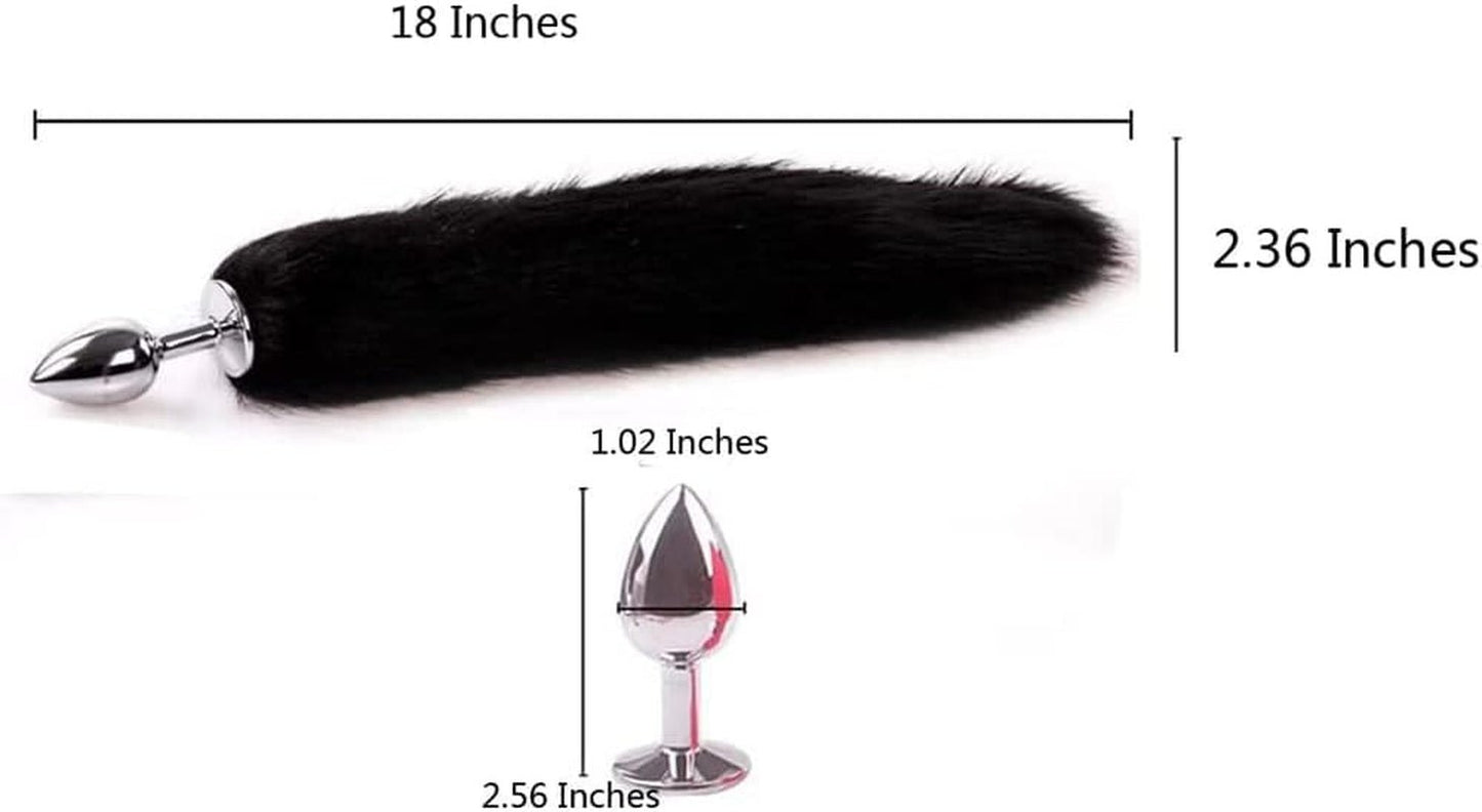 OnyxTail Small Steel Tail Butt Plug Black - SinfulX - 