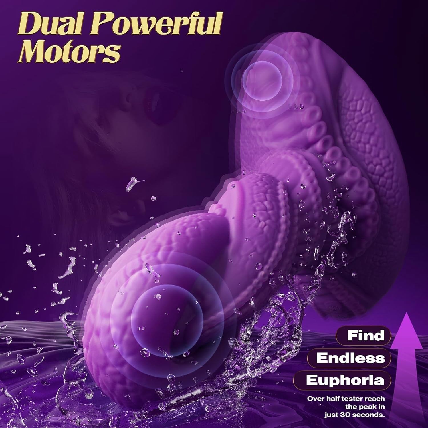 TentaclePulse Tentacle Ride - On Dildo 9x9 Vibration Remote - SinfulX - 