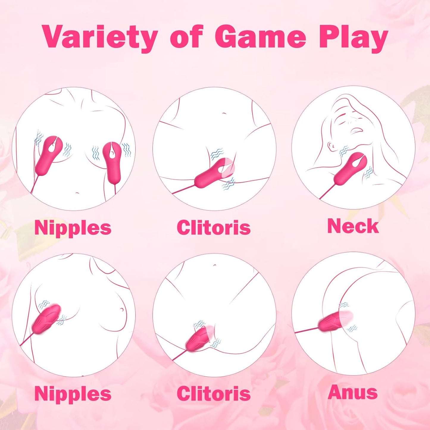Sex Toys Nipple Clamps Toys - Adult Toys Nipple Vibrator Clitoral Stimulator G Spot Vibrator with 10 Vibration, Mini Wearable Egg Vibrator Women Sex Pleasure Toys, Adult Sex Toy for Women Couples