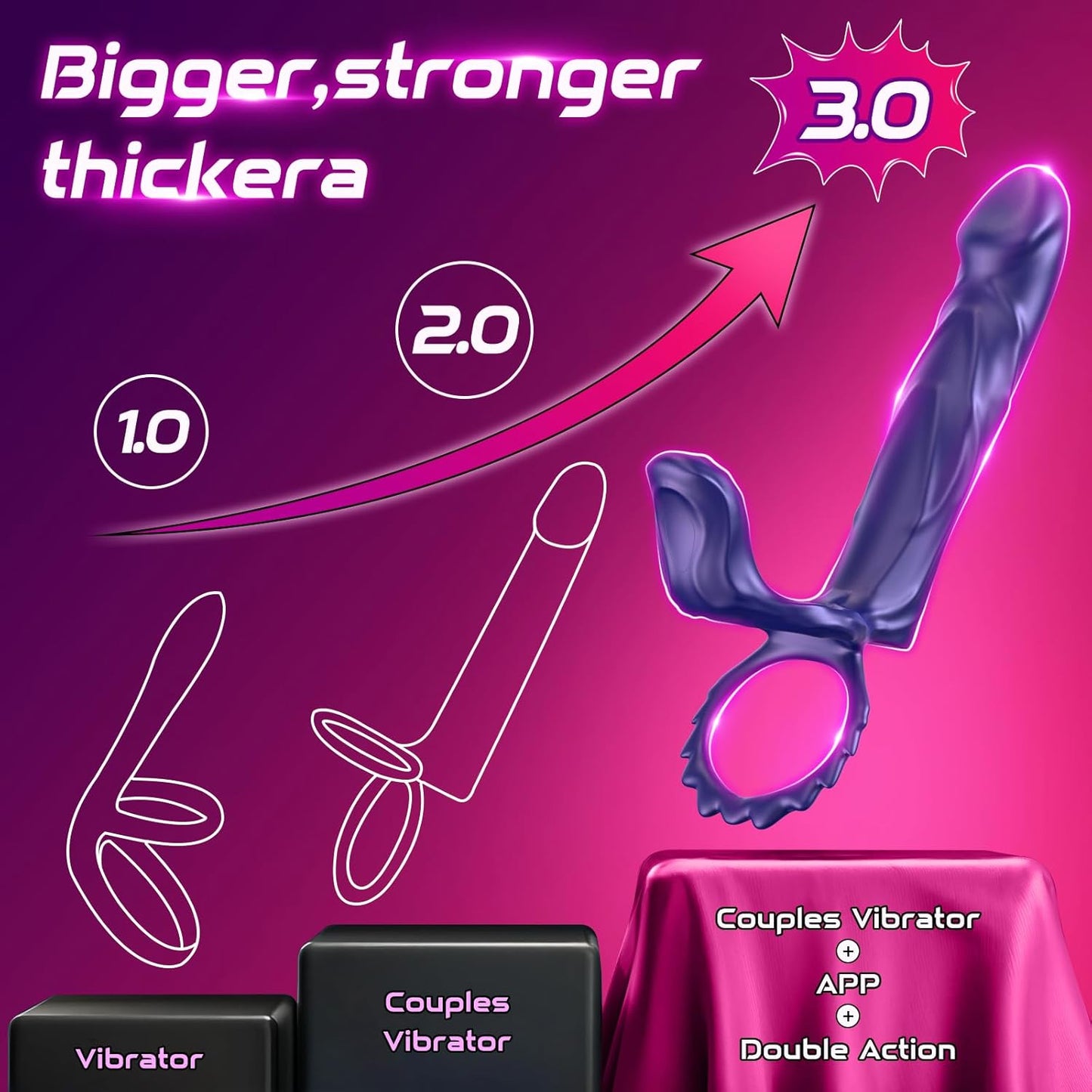 DualDrive Strap - On Cock Ring Clit Vibrator - SinfulX - Personal Care > Sexual Wellness > Couples Cock Ring