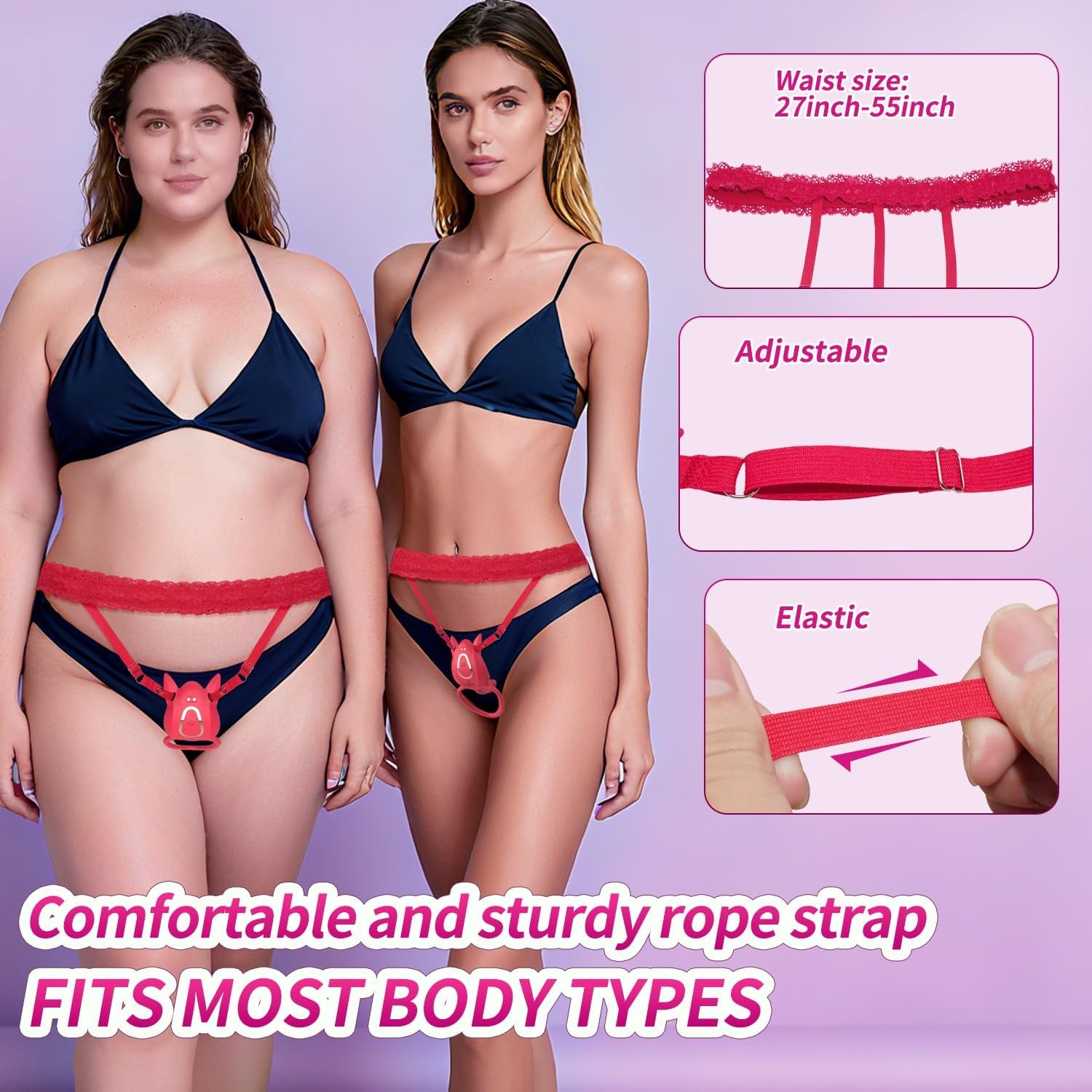 SyncFusion Wearable Cock Ring Clit Stimulator App 10 Modes - SinfulX - Personal Care > Sexual Wellness > Couples Cock Ring