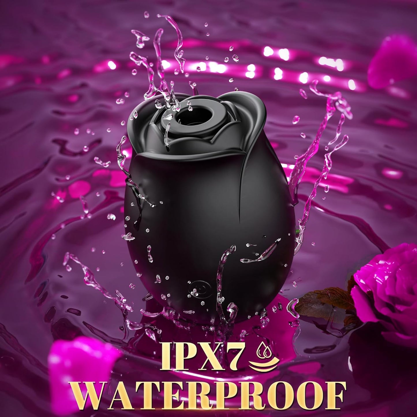 Rose Sex Toy Adult Toys - APP Rose Vibrator for Women Sex Toys with 9 Sucking & Vibrating, G Spot Vibrator Adult Sex Toys, Womens Clit Nipple Sucker Vibrators for Female Couples Sex Furniture - SinfulX - 