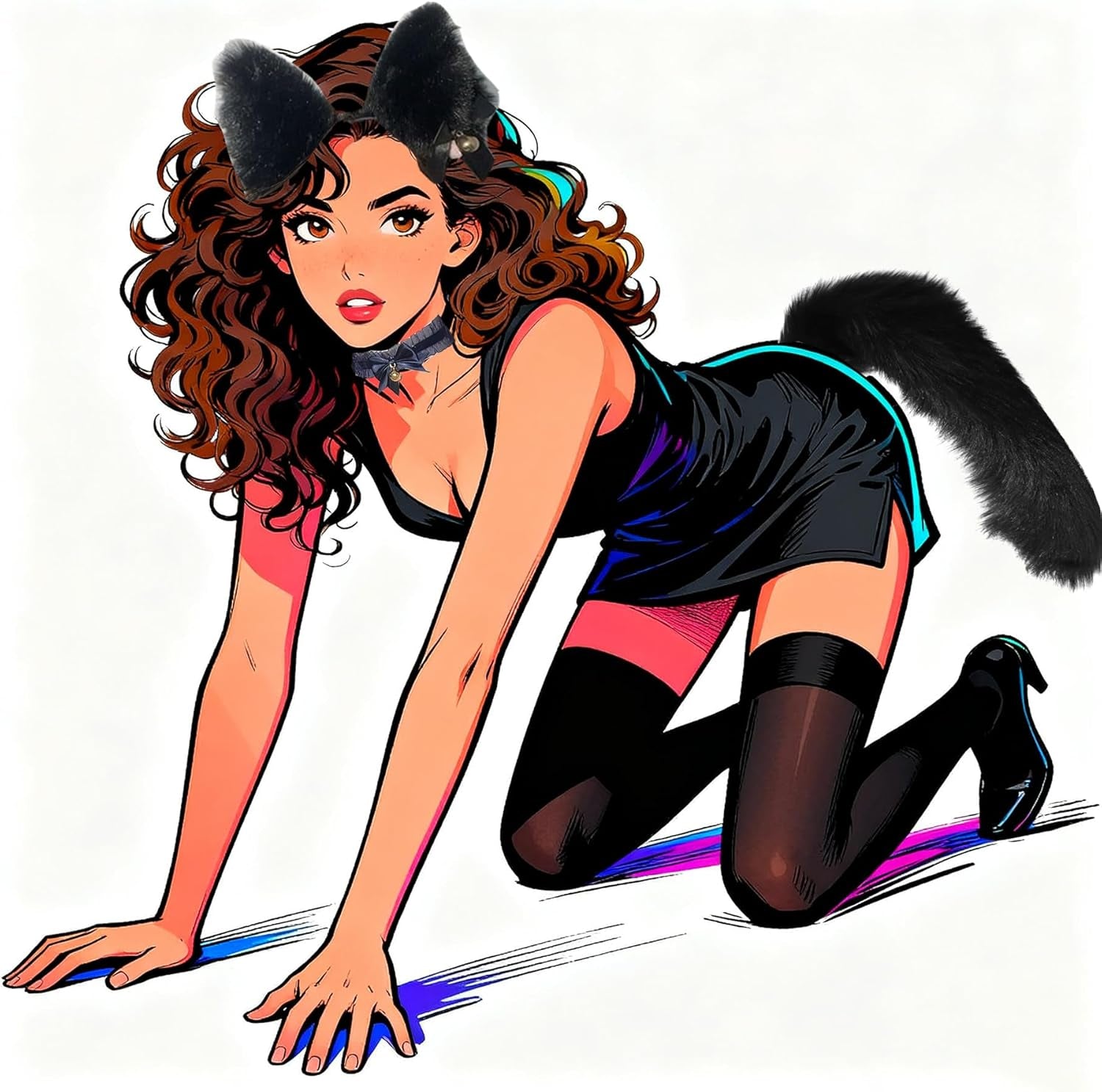 WildDesire Faux Fur Tail Plug BDSM Cosplay Set - SinfulX - 