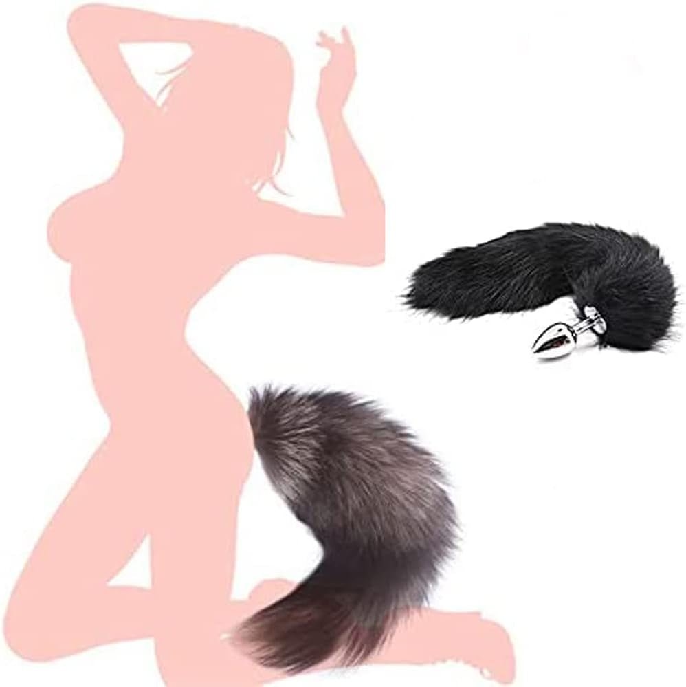 OnyxTail Small Steel Tail Butt Plug Black - SinfulX - 