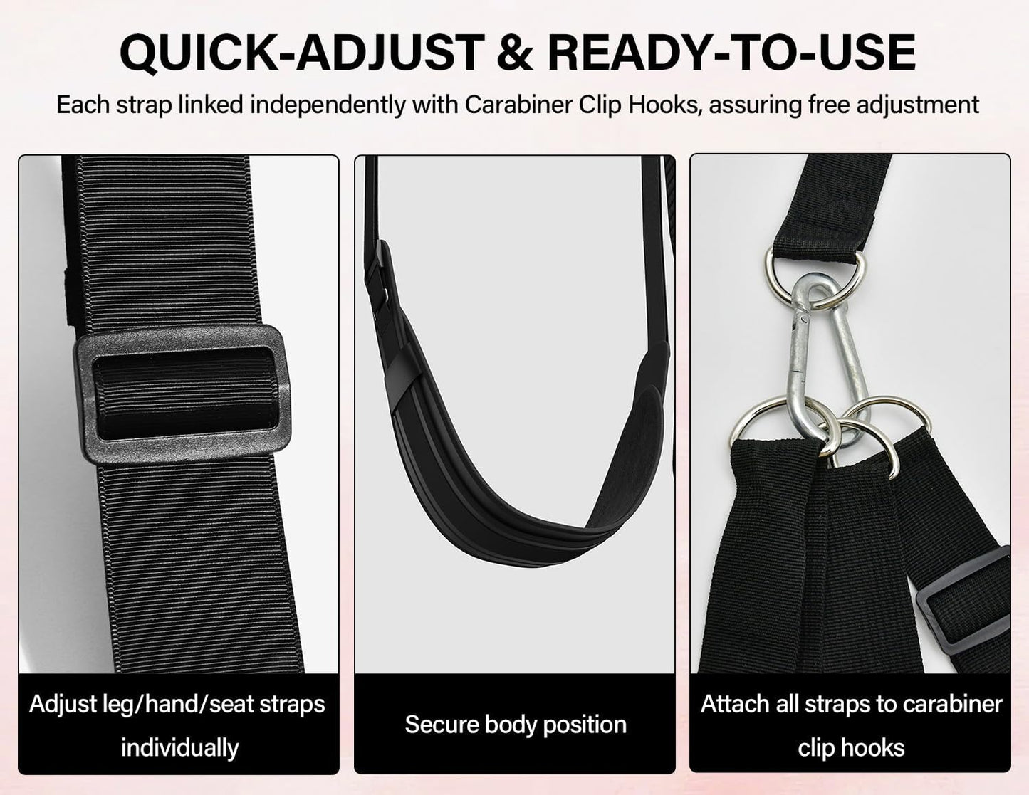ElarisX Adjustable Door Swing with Handles - SinfulX - Personal Care > Sexual Wellness > Sex Swing