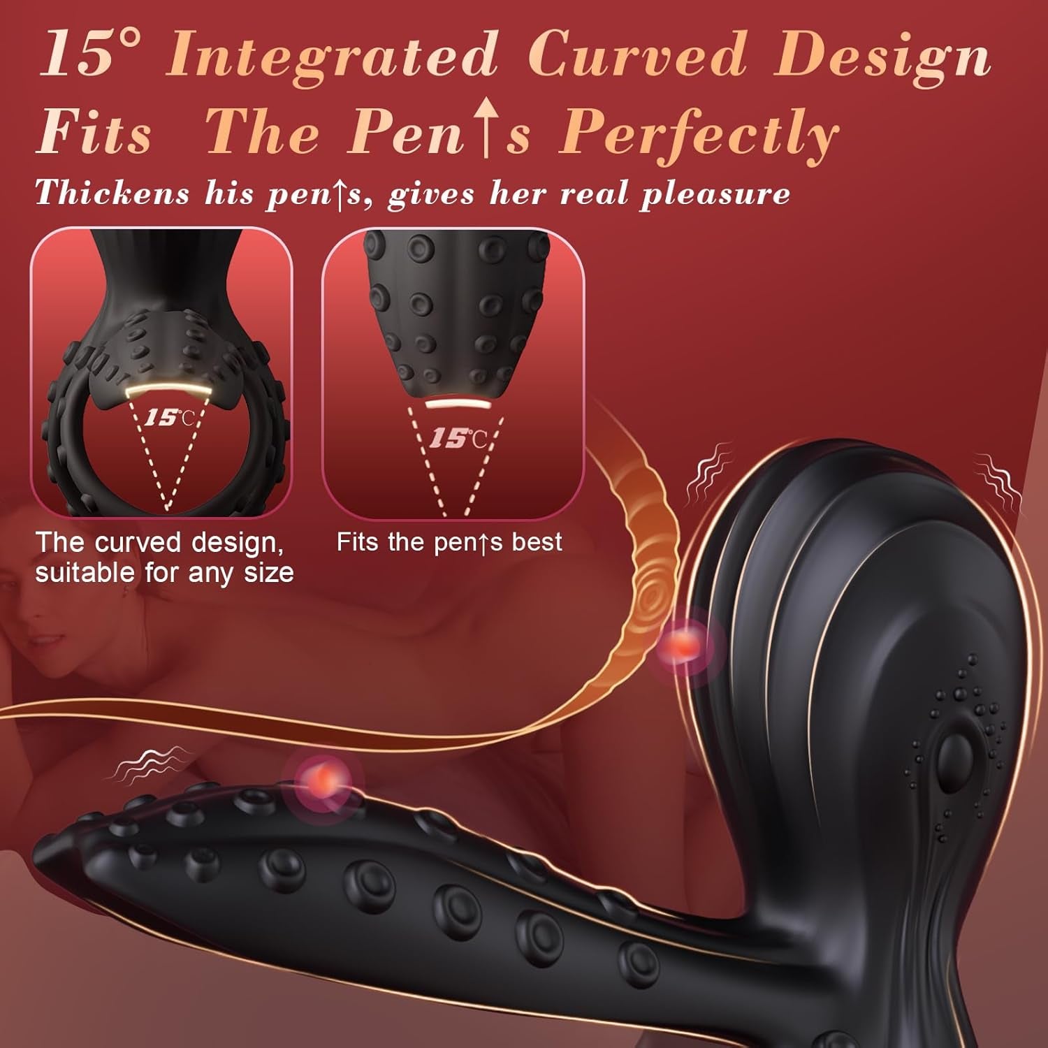 TentraPulse Tentacle Cock Ring Clit Stimulator 10 Modes - SinfulX - Personal Care > Sexual Wellness > Couples Cock Ring