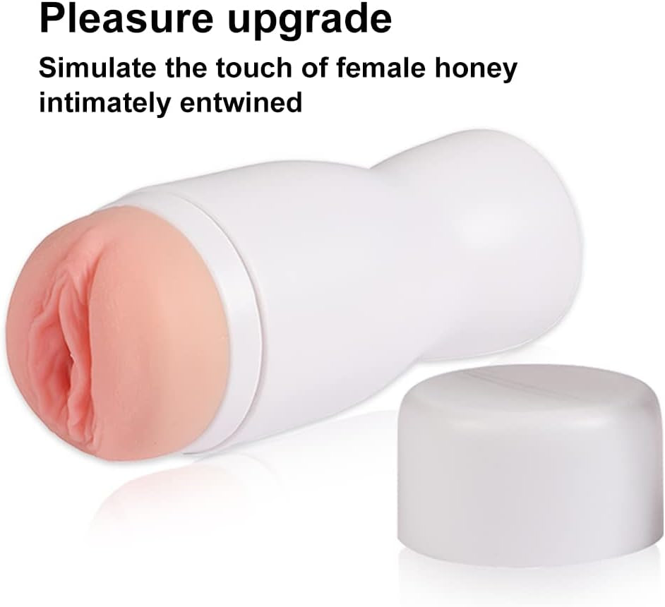 Male Masturbator Pocket Pussy Stroker Masturbation Cup with Realistic Vagina Flesh Toy Men Penis Stimulation Adult Blowjob Masturbators Sex Toys for Men