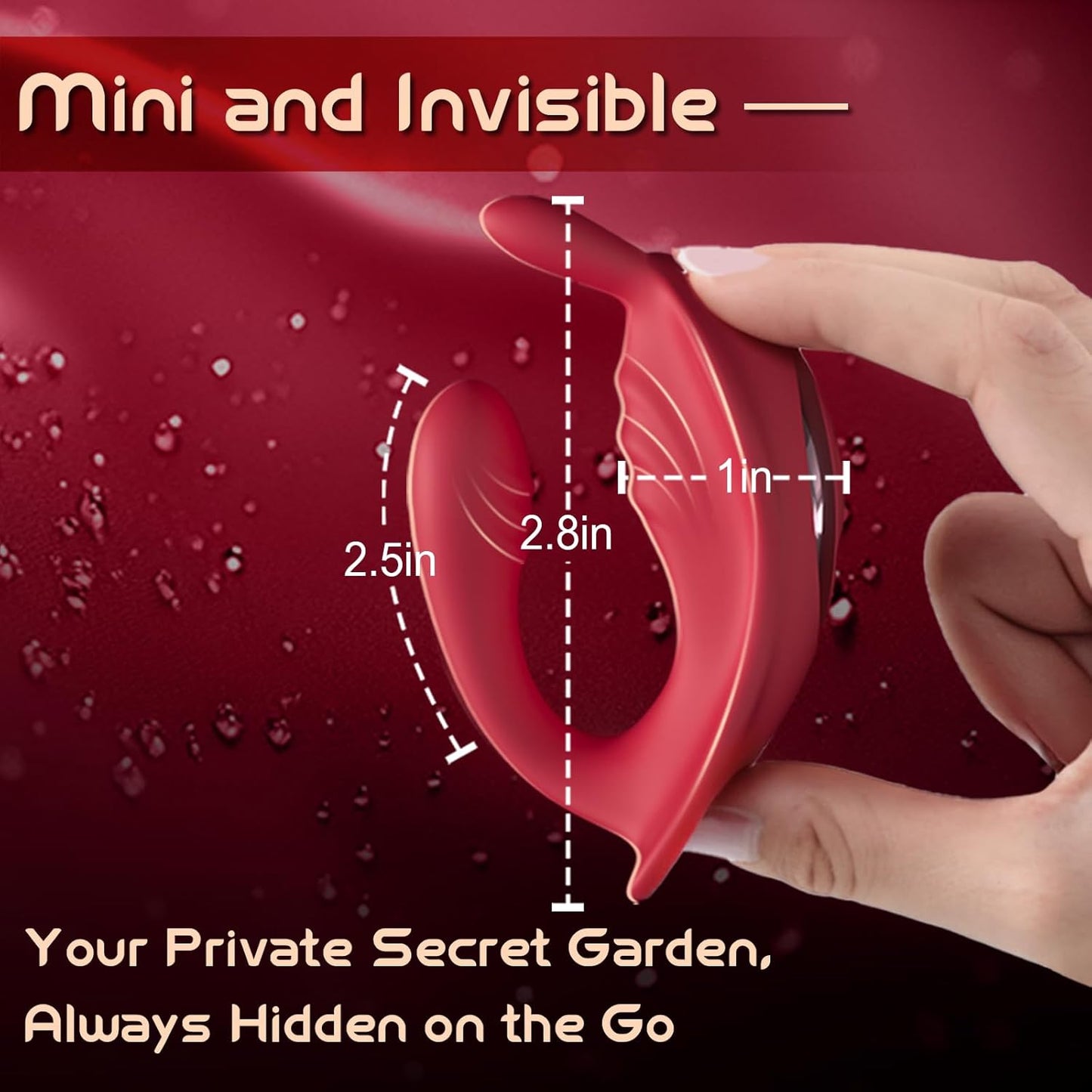 Couples App Remote Control Wearable Vibrator, Couple Women Adult Sex Toys, Long Distance Panty Vibrator with Rabbit Stimulator for G Spot Clitoral Penis Pleasure,  Female Kinky Sex Toy Game