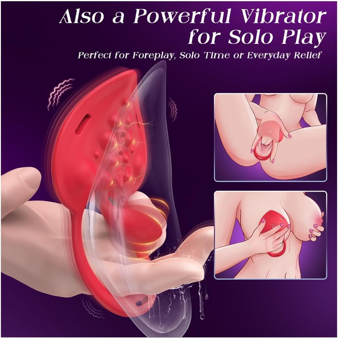 PulseCoreXI Cock Ring Clit Stimulator Remote 9 Modes Set - SinfulX - Personal Care > Sexual Wellness > Couples Cock Ring