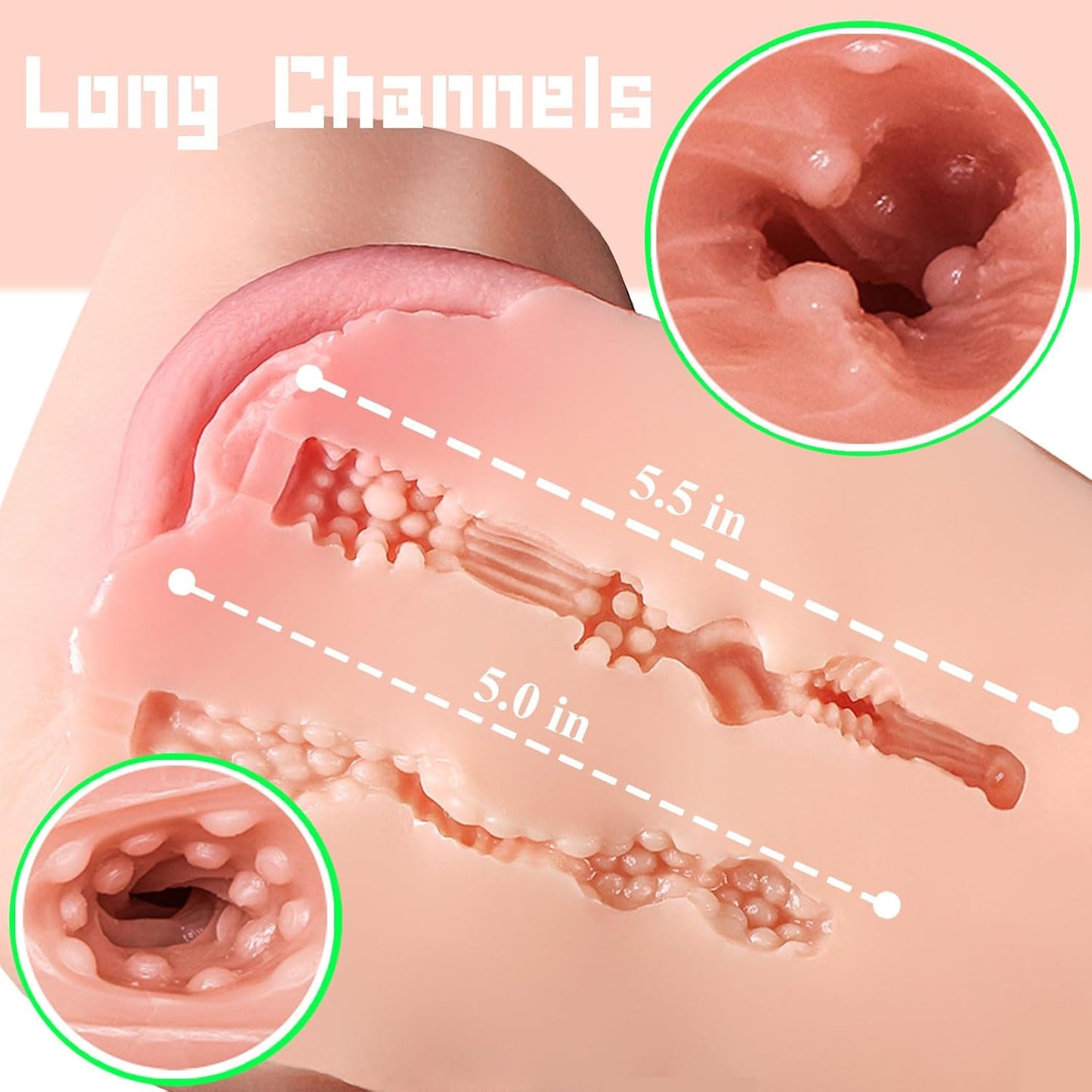 7.3LB Pussy Ass Sex Doll for Male Pleasure, Men'S Sex Toys, Fat Female Adult Sex Dolls Torso Butt Stroker, Lifelike Sex Toy Soft Butt with Tight Vagina Anal Hip Male Masturbattor - SinfulX - 