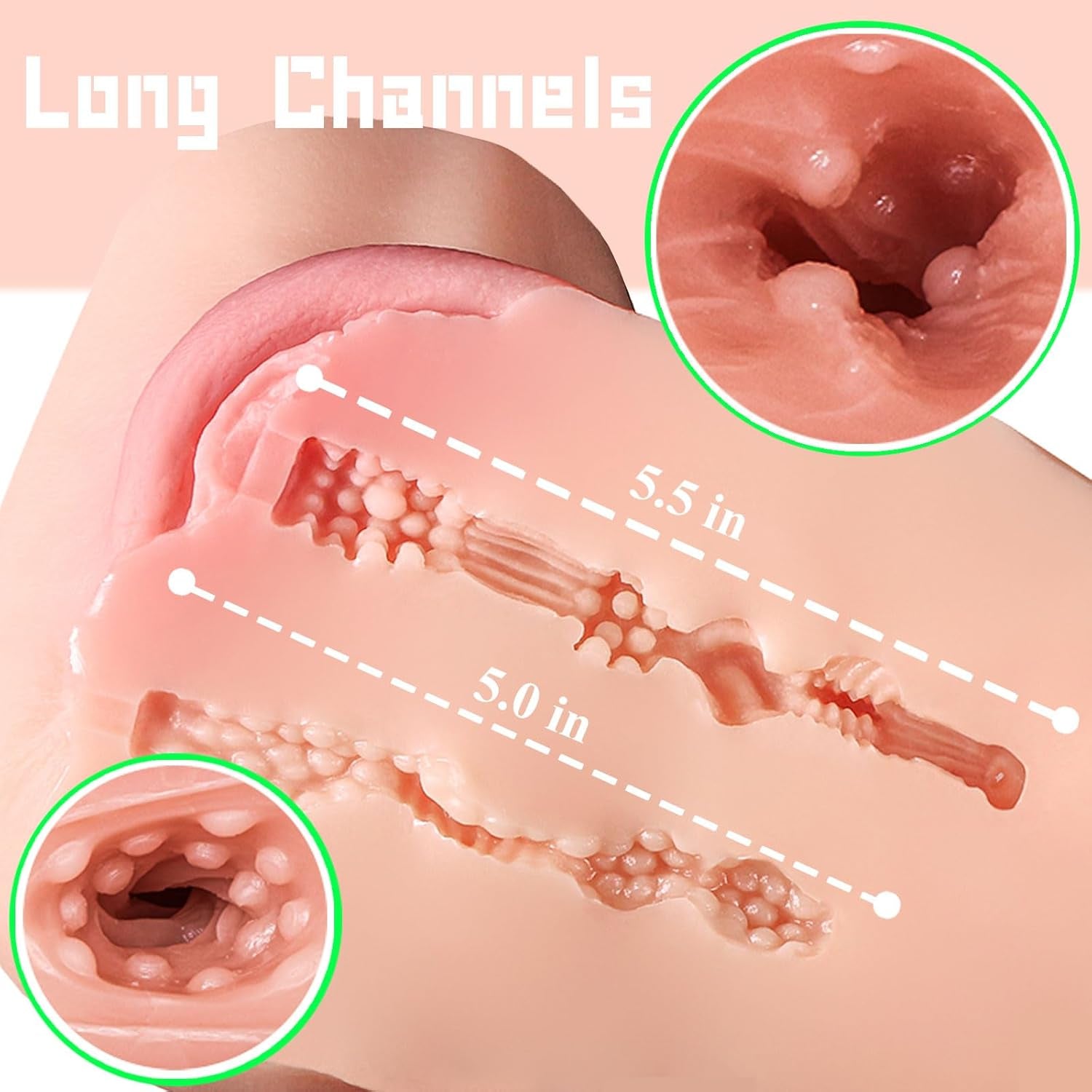 7.3LB Pussy Ass Sex Doll for Male Pleasure, Men'S Sex Toys, Fat Female Adult Sex Dolls Torso Butt Stroker, Lifelike Sex Toy Soft Butt with Tight Vagina Anal Hip Male Masturbattor - SinfulX - 