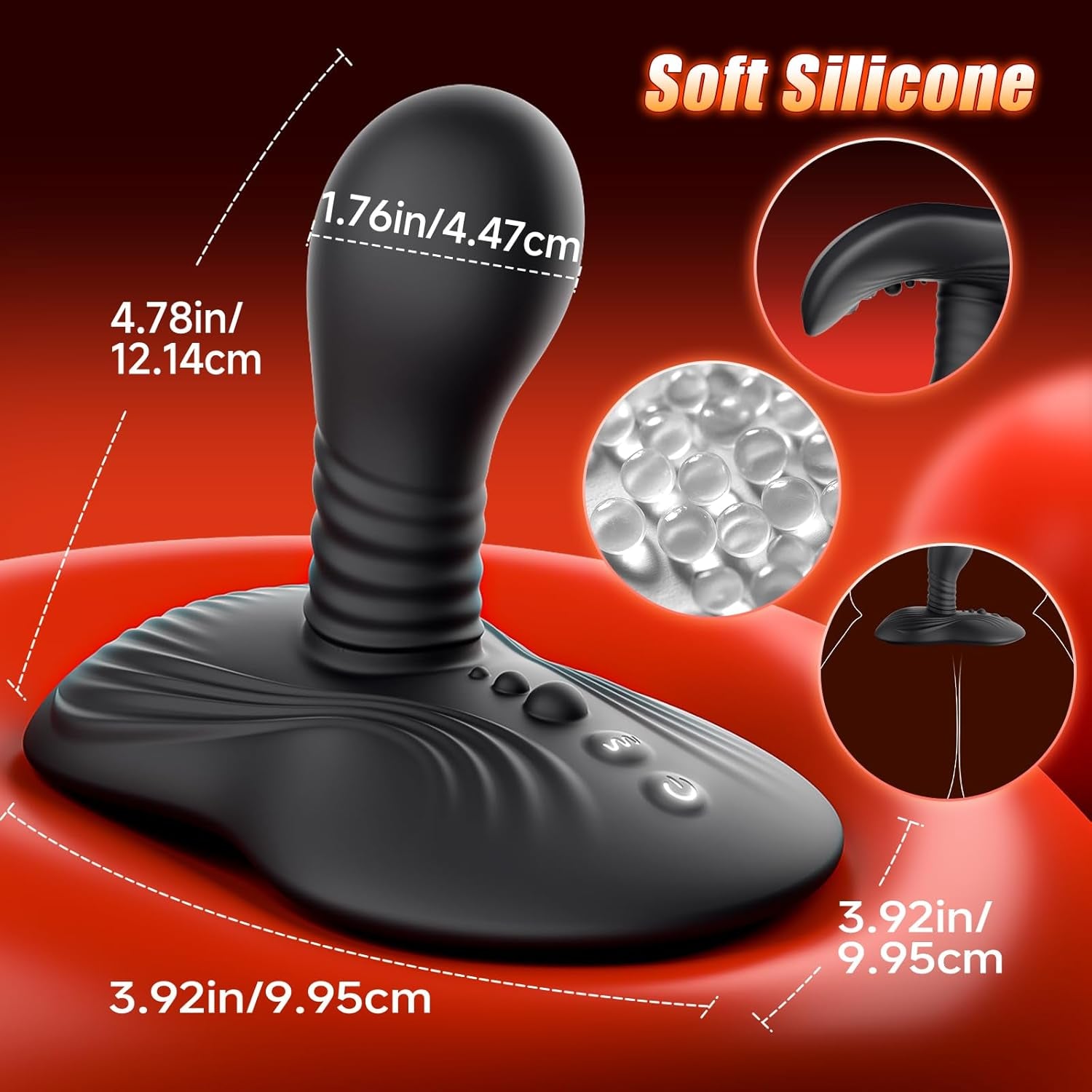 Prostate Massager Anal Dildo Anal Toys, Riding Grinding Strap - On Dildos Adult Toys with 9 Rotating & Vibrating Suction Cup, Butt Plug Male Sex Toys for Men Sex Toy Anal Plug G Spot Vibrator New - SinfulX - 