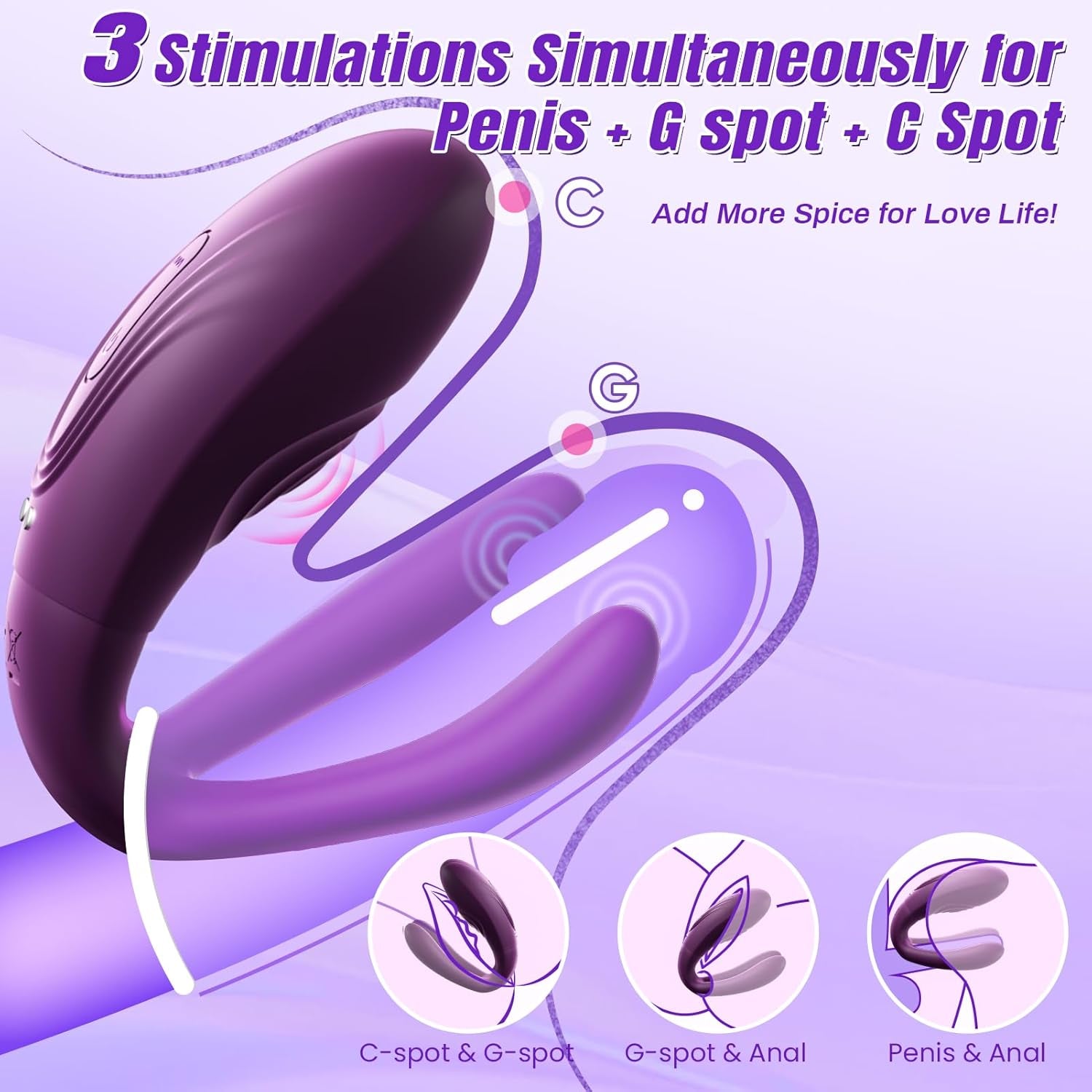 TapFusion Double Wearable Vibrator 10 Tapping 10 Modes - SinfulX - Personal Care > Sexual Wellness > Panty Vibrator