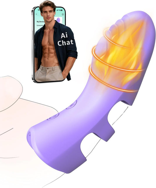 Finger Vibrator APP Remote Control Adult Toys for Women Sex Toys, Mini Vibrator with 10 Vibrations & Heating Clit Nipple G Spot Vibrators, Adult Toy Female Sex Toy Vibrater Couples Sex Toys Vibradores