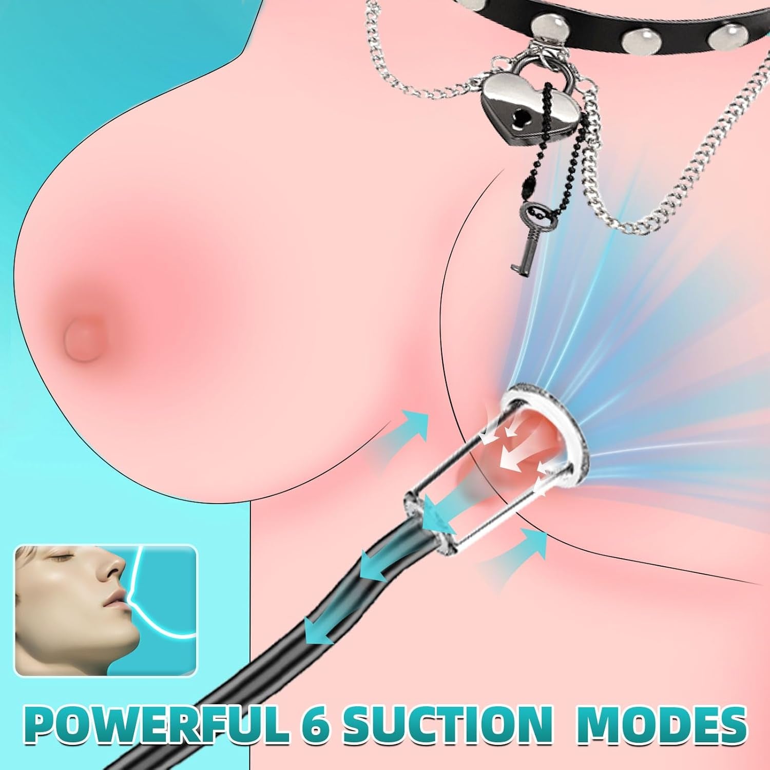VyxoraX Electric Pussy Pump 6 Modes 5 Cups - SinfulX - Personal Care > Sexual Wellness > Pussy Pump