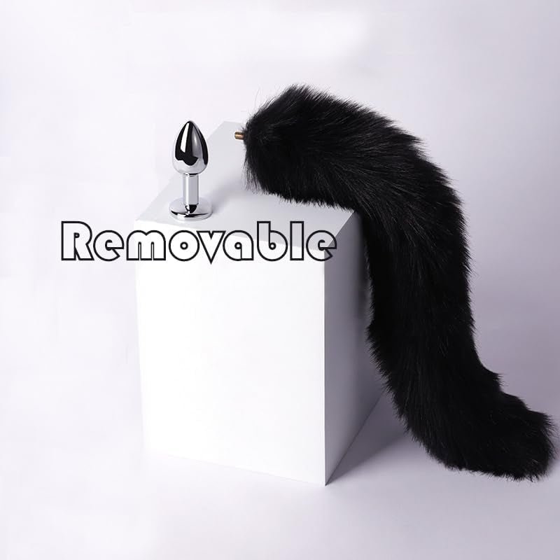 WildDesire Faux Fur Tail Plug BDSM Cosplay Set - SinfulX - 